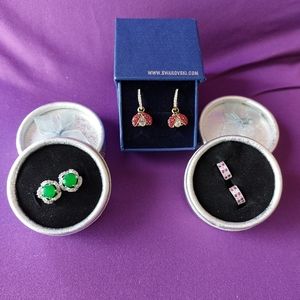 Set of all 3 pairs of earrings